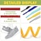 YFINE Oval Sports Shoe Laces 2 Pairs 31 Inch Navy Blue Half Round Shoelaces for Sneaker Athletic Shoes