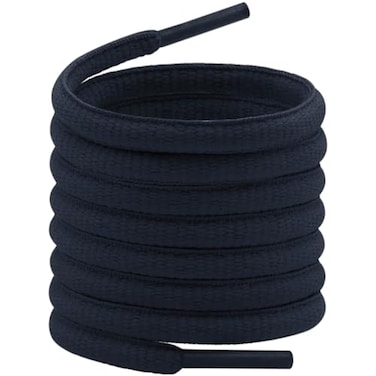 YFINE Oval Sports Shoe Laces 2 Pairs 31 Inch Navy Blue Half Round Shoelaces for Sneaker Athletic Shoes