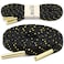 YFINE Sneakers Flat Shoe Laces 394 inch Black Gold Gold Tips Athletic Shoelaces With Metal Tips 2 Pair
