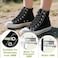 YFINE Sneakers Flat Shoe Laces 394 inch Black Gold Gold Tips Athletic Shoelaces With Metal Tips 2 Pair
