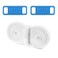 YLOKO Flat White Shoe Laces for Air Force 1 Sneaker with AF1 Charms