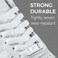 YLOKO Flat White Shoe Laces for Air Force 1 Sneaker with AF1 Charms