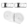 YLOKO Flat White Shoe Laces for Air Force 1 Sneaker with AF1 Charms