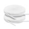 YOLCAR White Flat Shoe Laces Sturdy Polyester with AntiBreak Tips Suitable for Sneaker Hat Strings Pants Strings and Bags 120cm47inch
