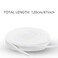 YOLCAR White Flat Shoe Laces Sturdy Polyester with AntiBreak Tips Suitable for Sneaker Hat Strings Pants Strings and Bags 120cm47inch