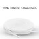 YOLCAR White Flat Shoe Laces Sturdy Polyester with AntiBreak Tips Suitable for Sneaker Hat Strings Pants Strings and Bags 120cm47inch