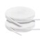 YOLCAR White Flat Shoe Laces Sturdy Polyester with AntiBreak Tips Suitable for Sneaker Hat Strings Pants Strings and Bags 120cm47inch