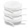 ZHENTOR 3 Pair Flat Shoe Laces for Sneakers Shoelaces for Sneakers Athletic Running Shoes Boot Strings white 47 inches