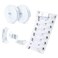 ZHENTOR Elastic No Tie Shoe Laces Stretch Tieless Shoelaces for Adults and Kids Sneakers Shoe Strings Cwhite1 pair 1 pair