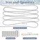 ZYNERY 87 Yards Rhinestones Rope Laces with 20 pcs Aglets for Shoelaces Silver Rhinestone Glitter Shoe Laces for Sneakers Dress Hoodie String Replacement DIY Crafts