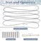 ZYNERY 87 Yards Rhinestones Rope Laces with 20 pcs Aglets for Shoelaces Silver Rhinestone Glitter Shoe Laces for Sneakers Dress Hoodie String Replacement DIY Crafts