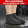 Galashield Rain Shoe Covers Waterproof Shoe Covers for Men Women Reusable Galoshes Overshoes Black Medium