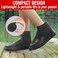 Galashield Rain Shoe Covers Waterproof Shoe Covers for Men Women Reusable Galoshes Overshoes Black Medium