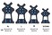 willceal Ice Cleats Ice Grippers Traction Cleats Shoes and Boots Rubber Snow Shoe Spikes Crampons with 10 Steel Studs Cleats Prevent Outdoor Activities from Wrestling Blue Medium