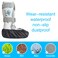 Ioryzek 2 pcs Air Cam Walking Boot Covers Fracture Medical Cast Boots Shoe Covers for Broken Foot Ankle Recovery With Waterproof Antislip and Washable Medium