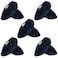 Lusanville 5 Pairs Reusable Shoe Covers Non Slip Shoe Protectors Covers Universal Soft Washable Thickened Foot Boot Shoe Covers for Indoors Home Laboratory Navy blue
