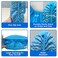 GSD Brand 100 Pack Extra Large Blue Shoe Covers Disposable Non Slip Indoor Reusable Boot Covers Shoe Booties Disposable with Non Skid Treads