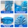 GSD Brand 100 Pack Extra Large Blue Shoe Covers Disposable Non Slip Indoor Reusable Boot Covers Shoe Booties Disposable with Non Skid Treads
