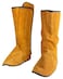 QWORK Fireproof Shoe Leg Cover Leather for Welding Welder Work Boot Protectors Welding Safety Boot Covers Leg Guards Gaiters Men and Women