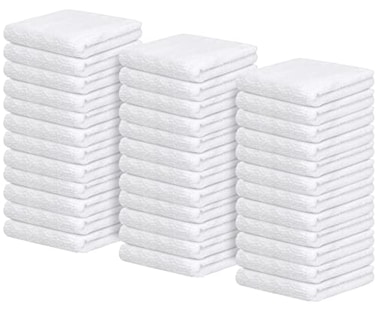 Avalon Towels Terry Bar Mop Towels Value Pack of 36 Size 16x19 Absorbent and Durable Multipurpose Cleaning Rags Cotton Cleaning Cloths Terry Cloth Rags Reusable Shop Rag