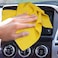 Eurow 200GSM Microfiber Cleaning and Drying Cloths with Dispenser Box Reusable StreakFree ScratchFree Ultra Absorbent Edgeless for All Surface Types 12x12in 50Pack Yellow