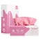 Luiruey Microfiber Cleaning Cloth Rags in A Box 20 Count 79 x 79 Reusable Microfiber Towels for Cars Edgeless Terry TowelsSmall Microfiber Towel for Home Kitchen Pink