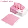 Luiruey Microfiber Cleaning Cloth Rags in A Box 20 Count 79 x 79 Reusable Microfiber Towels for Cars Edgeless Terry TowelsSmall Microfiber Towel for Home Kitchen Pink