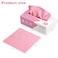 Luiruey Microfiber Cleaning Cloth Rags in A Box 20 Count 79 x 79 Reusable Microfiber Towels for Cars Edgeless Terry TowelsSmall Microfiber Towel for Home Kitchen Pink