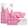 Luiruey Microfiber Cleaning Cloth Rags in A Box 20 Count 79 x 79 Reusable Microfiber Towels for Cars Edgeless Terry TowelsSmall Microfiber Towel for Home Kitchen Pink