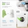 SUPERSCANDI 10 Pack Swedish Dishcloths for Kitchen 100 Biodegradable Compostable Reusable Paper Towels Washable FoodSafe Without Plastic Dish Rags Suitable for Any Surface Apple Green