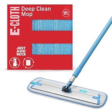 E-Cloth ECloth Deep Clean Microfiber Mop Reusable Mop Pad for Home Cleaning Hard Floors Wood Tile or Laminate Machine Washable Use Wet for Cleaning or Dry for Dusting No Refills or Spray Needed