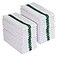 UTowels Premium 24 Pack White with Green Stripe Bar Mop Microfiber Towels for Home Kitchen Restaurant Cleaning WhiteGreen Stripe 14inx18in