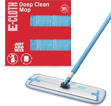 E-Cloth ECloth Deep Clean Microfiber Mop Reusable Mop Pad for Home Cleaning Hard Floors Wood Tile or Laminate Machine Washable Use Wet for Cleaning or Dry for Dusting No Refills or Spray Needed