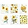 Patelai 12 Pack Sunflower Swedish Kitchen Dishcloth Reusable Summer Absorbent Cotton Kitchen Towel Bulk Sponge Cleaning Cloths Washable for Party Home Housewarming Cleaning Wipes 7 x 8 Inch