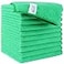 HOMEXCEL Green Microfiber Cleaning Cloth 12 Pack Premium Microfiber Towels for Cars Lint Free ScratchFree Highly Absorbent Reusable Cleaning Rags for Car Household Kitchen Window115X115