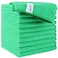 HOMEXCEL Green Microfiber Cleaning Cloth 12 Pack Premium Microfiber Towels for Cars Lint Free ScratchFree Highly Absorbent Reusable Cleaning Rags for Car Household Kitchen Window115X115