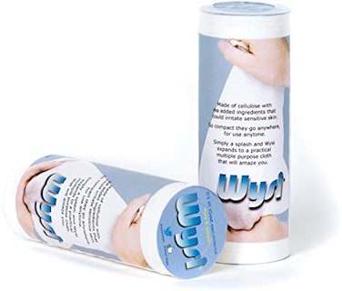 wysi wipe WYSI MultiPurpose Cloths 12x15 Expandable Towel Tablet Just Add Water 2 Rolls of 20 Coin Sized Tabs 40 Pucks Total Multipurpose Wipe for Body Camping Cleaning 100 Natural Cellulose