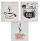 SWEDEdishcloths Mixed Coffee Set of 3 Cloths one of Each Design Swedish Dishcloths ECO Friendly Absorbent Cleaning Cloth Reusable Cleaning Wipes