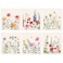 Morigins Wildflowers Butterflies Swedish Kitchen Dishcloths Reusable Sponge Cleaning Cloths Absorbent Dish Cloth Quick Drying Washable Cleaning Wipes 6pcs