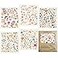 Morigins Floral Swedish Dish Cloths 6 Pack Reusable Compostable Kitchen ClothCellulose Sponge Dish Cloths Dish Towel Set