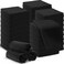 Macarrie 200 Microfiber Cleaning Cloths Microfiber Towels for Car Absorbent Wash Cloths Reusable LintFree Streak Free Cleaning Rags for House Kitchen Window Restaurant Shop 1212 Black
