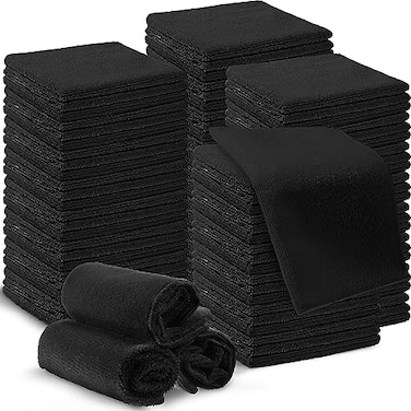 Macarrie 200 Microfiber Cleaning Cloths Microfiber Towels for Car Absorbent Wash Cloths Reusable LintFree Streak Free Cleaning Rags for House Kitchen Window Restaurant Shop 1212 Black