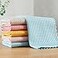 JOYMOOP Microfiber Cleaning Cloth Reusable Absorbent Microfiber Cleaning Cloths Kitchen Dish Cloth Waffle Weave 5 Pack Mixed Color 9898inch