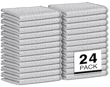 AIDEA Non Scratch Wire Dishcloth 24PK Wire Dishwashing Rag for Wet and Dry Dish Cloths for Washing Dishes Cleaning Pads Steel Scrubber for Cookware Sinks Dishes Stove Tops 78