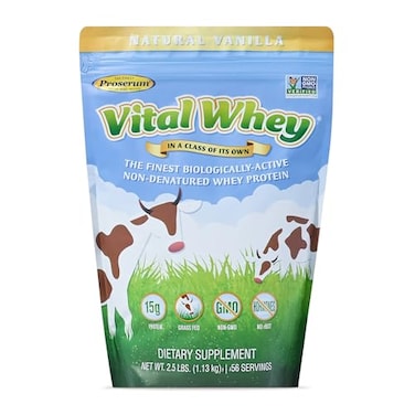 Well Wisdom GrassFed Whey Protein Powder for Immune Vitality Natural Vanilla 25lbs 56 Servings 15g Protein Per Serve Vital Whey Clean Holistic Wellness Nutrition