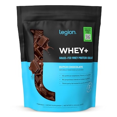 LEGION Whey Protein Whey Isolate from Grass Fed Cows Chocolate 30 Servings Whey Protein Isolate Powder Low Calorie NonGMO Sugar Free Lactose and Gluten Free All Natural Protein Powder