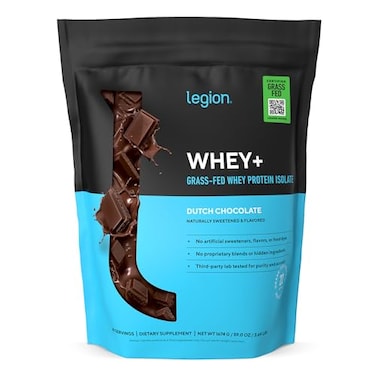 LEGION Whey Protein Whey Isolate from Grass Fed Cows Chocolate 60 Servings Whey Protein Isolate Powder Low Calorie NonGMO Sugar Free Lactose and Gluten Free All Natural Protein Powder