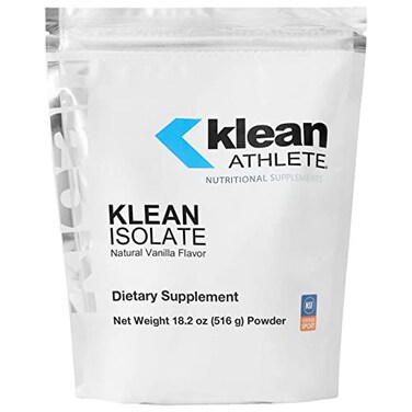 Klean Athlete Klean Isolate Whey Protein Isolate Daily Protein Amino Acid Intake for Muscle Integrity NSF Certified for Sport 20 Servings Natural Vanilla Flavor