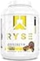 RYSE Up RYSE Loaded Protein Powder Peanut Butter Cup 25g Whey Protein Isolate Concentrate with Prebiotic Fiber MCTs Low Carb Low Sugar DigestiveFriendly 54 Servings 4 lb Tub