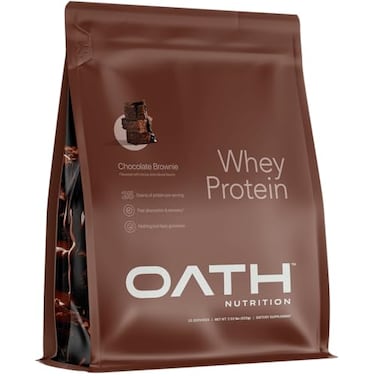 OATH NUTRITION Oath Nutrition Whey Protein Powder Chocolate Brownie 25 Grams of Protein and Only 1 Gram of Sugar per Serving 2 lbs 25 Servings